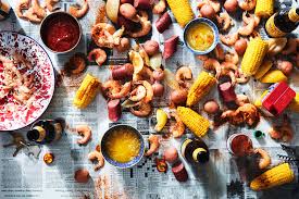 low country boil with shrimp corn and