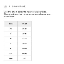 American Eagle Waist Size Chart Www Prosvsgijoes Org