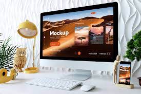 Free 4K iMac Desktop Mockup PSD - Good ...