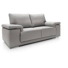 grey leather sofa