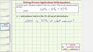 percent decrease attendance drop