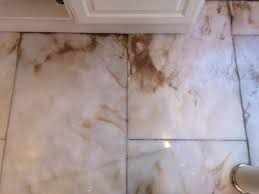 marble floor humidity stain removal