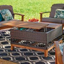 Outdoor Coffee Table With Storage On