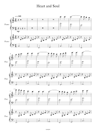 Heart and soul for easy piano by hoagy carmichael digital. Heart And Soul Piano Duet Sheet Music For Piano Piano Duo Musescore Com
