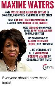 When california congresswoman maxine waters pays her debts, it's a family first affair. Maxine Waters On Twitter Sarah Huckabee Sanders On Her Way Out Kellyanne Conway Being Pushed Out All We Need Now Is For Trump To Follow His Alternative Facts Spokesperson His Lying