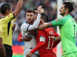 He had received two other red cards in his career, but both came in international play with argentina. Watch Lionel Messi S Astonishing Red Card As Argentina Star S Copa America Hits New Low Daily Record