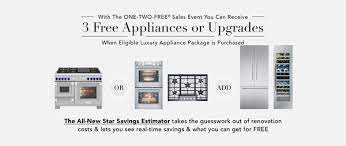 Get trade quality white goodsin various finishes priced low. One Two Free Sales Event High End Appliance Packages Thermador