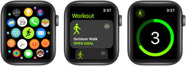 workout app on apple watch in watchos