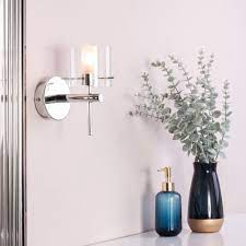 Jean Single Bathroom Wall Light Chrome