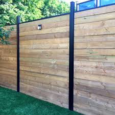 black aluminum privacy fence channel