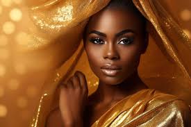 gold dress black woman images browse