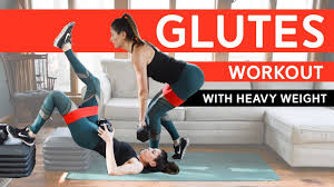 glutes workout with heavy weight you