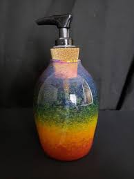 Rainbow Color Handmade Soap Dispenser