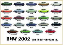 Bmw 2002 Color Chart 2019