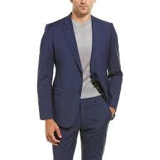 Armani Collezioni 2pc M Line Wool Suit With Flat Front Pant