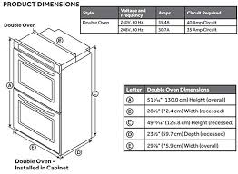 Standard Wall Oven Dimensions With