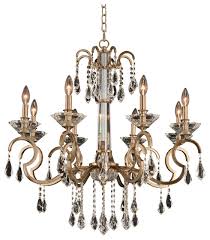 In this way, you can easily clean a hanging brass light fixture. Chandelier 8 Light Fixture With Brushed Champagne Gold Candelabra 30 480w Contemporary Chandeliers By Rlalighting Houzz