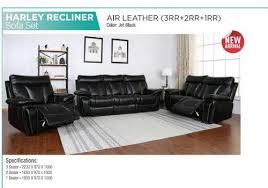 leather power harley recliner sofa set