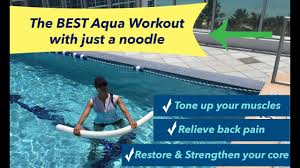 water exercises with a noodle you