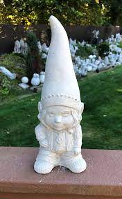 Cement Biker Gnome Girl Gnome Statue