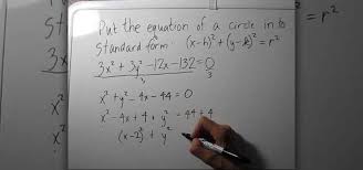 Circle In Standard Form Math