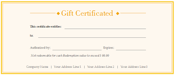 Free Gift Certificate Templates Customizable And Printable
