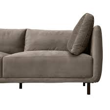 Arm Velvet Rectangle Sofa