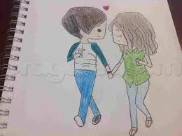 Sketch Cute Drawings Of Couples Holding Hands Drawing Couple