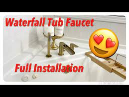 Roman Waterfall Tub Faucet Install