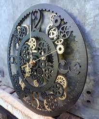 Wall Clock Industrial Steampunk Style
