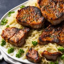 baked pork chops with sauer recipe