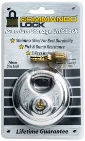 commando lock disc lock 1 in shackle x