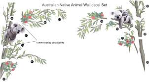 Australian Native Animal Wall Decal Set