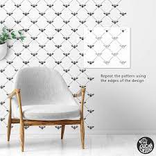 Bee Trellis Wall Stencil For Paint Wall