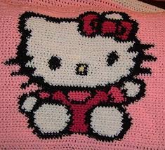 Hello Kitty Crochet Graph Pattern By Diane Wright