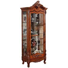 Solid Rubber Wood Antique Display