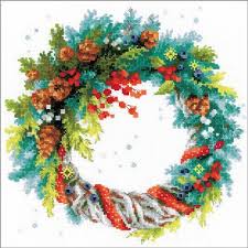 Wreath With Blue Spruce