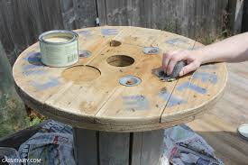 Cable Reel Into A Coffee Table