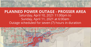 If you click on the arrow to the the etrs are based on national grid's latest damage analysis and reflect a general assessment of when the last customer in the specified area is. Prosser Seven Hour Power Outage Planned For April 10 Yaktrinews Com