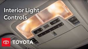 toyota how to interior light controls