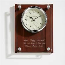 Engraved Bulova Milestone Wall Clock Award