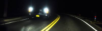 Driving at Night with other vehicles