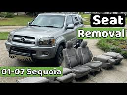 Toyota Sequoia Seat Removal 2001 2007