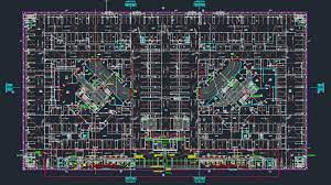 Hotel Basement Plan Layout Autocad Drawing