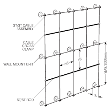 ags2r cable rod grid style trellis