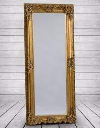 Antique Gold Swept Regal Tall Mirror