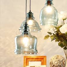 Vintage Style Glass Pendant Lamp Simple