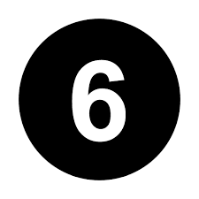 It is a composite number and the smallest perfect number. Number 6 Black And White Png Image Purepng Free Transparent Cc0 Png Image Library