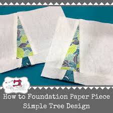 simple tree free foundation paper piece