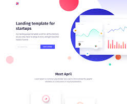 April A Free And Beautiful Html Landing Page Template For Startups